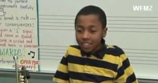 Inspiring Boy With No Arms Plays the Trumpet With His Toes