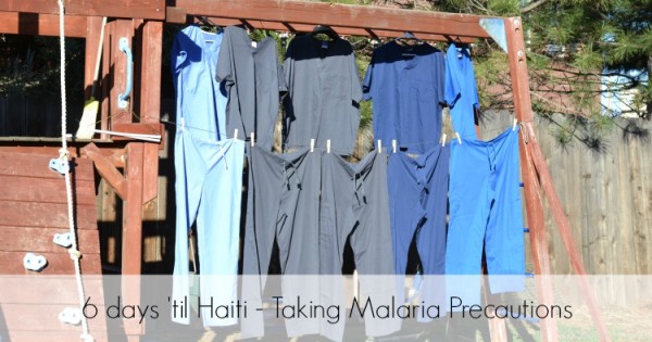 6 Days Until Haiti – Taking Malaria Precautions