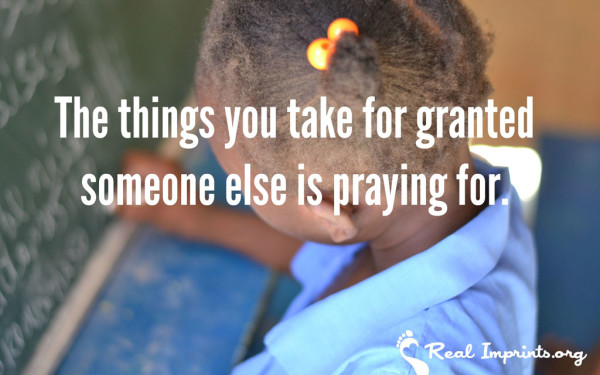 The things you take for granted