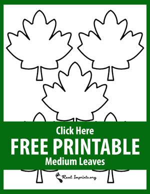 Free Printable Medium Leaves