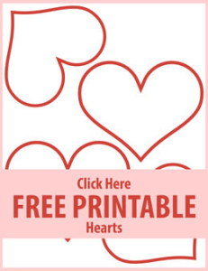Printable hearts